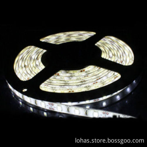 White Flexible LED Strip with SMD 5050,6-7lm/LED,30pcs/M,CE & RoHS Directive,easy to install.